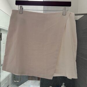 Abercrombie & Fitch White Linen Skort